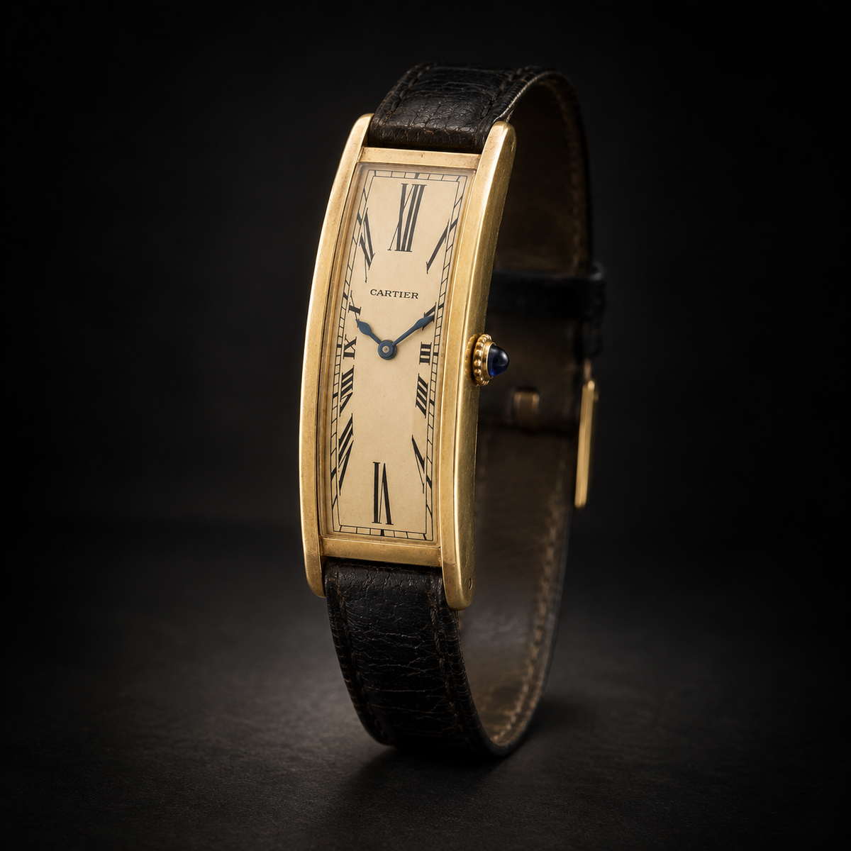 Vintage Cartier Tank Cintrée in Yellow Gold