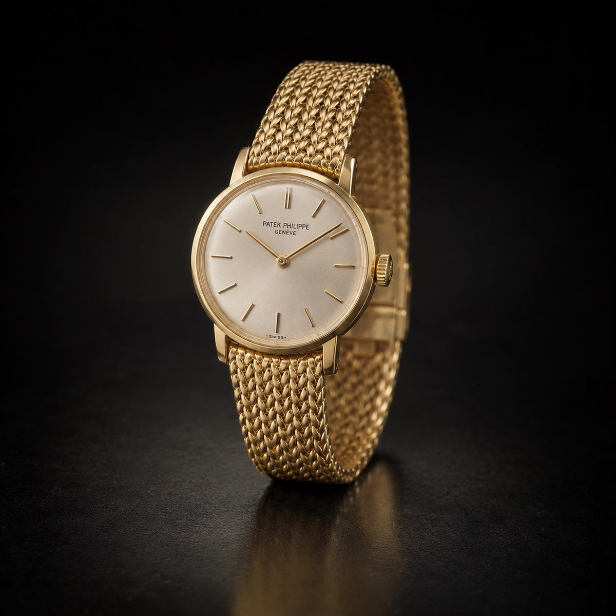 Vintage Patek Philippe ladies dress watch in gold-tone finish