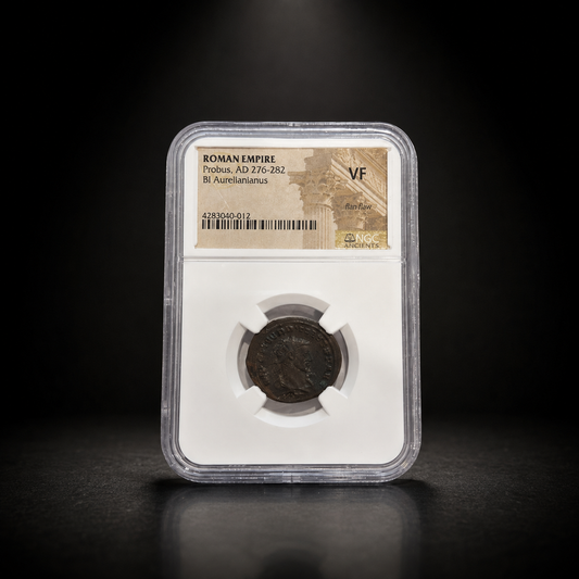 Roman Empire Probus BI Aurelianianus, AD 276 to 282, in NGC Ancients holder graded VF