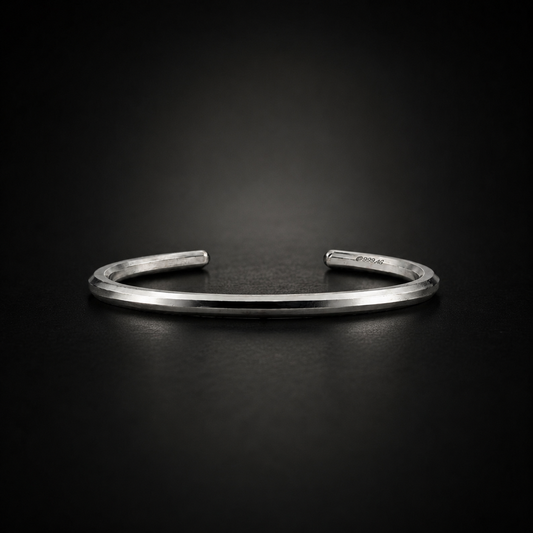 THE LIGHTNING CUFF — ONE TROY OUNCE PURE SILVER BULLION CUFF