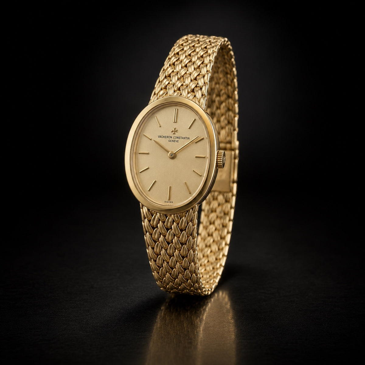 Vintage Vacheron Constantin ladies’ oval gold-tone dress watch