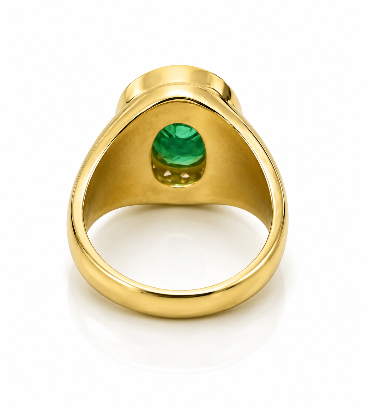 Natural Ethiopian Emerald 4.88 ct Oval and Diamond Ring in 14kt Yellow Gold, SGL Report No. 191119D-SB