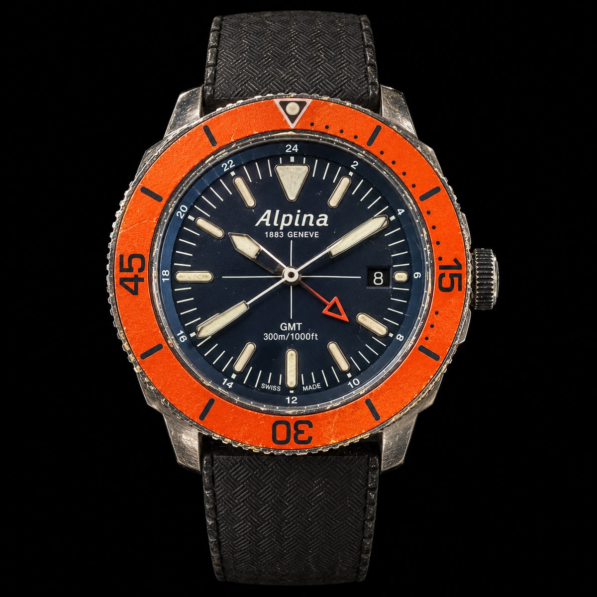 Alpina GMT, Navy Dial & Orange Bezel
