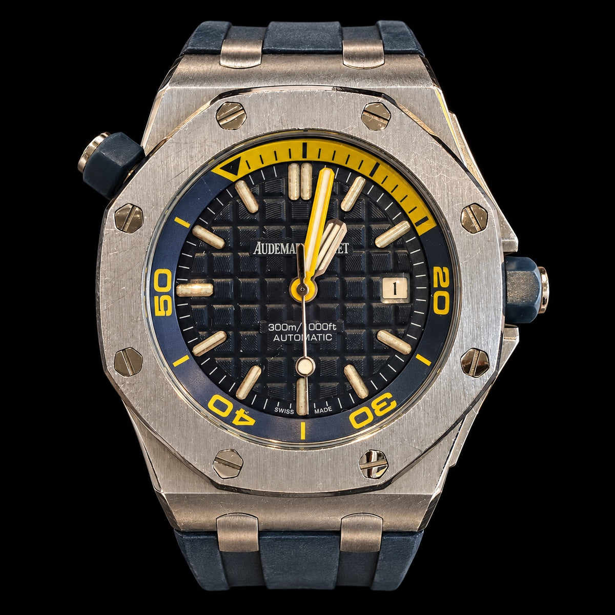 Audemars Piguet Diver, Blue Dial with Yellow Accents