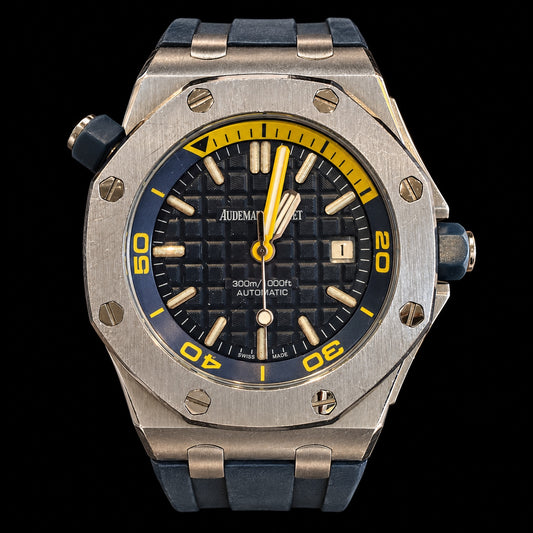 Audemars Piguet Diver, Blue Dial with Yellow Accents