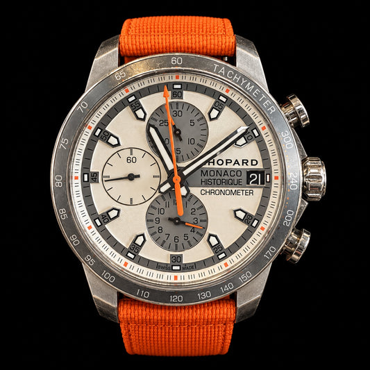 Chopard Monaco Historique Chronometer, Orange Strap