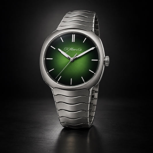 H. Moser and Cie. Streamliner Centre Seconds with green dial