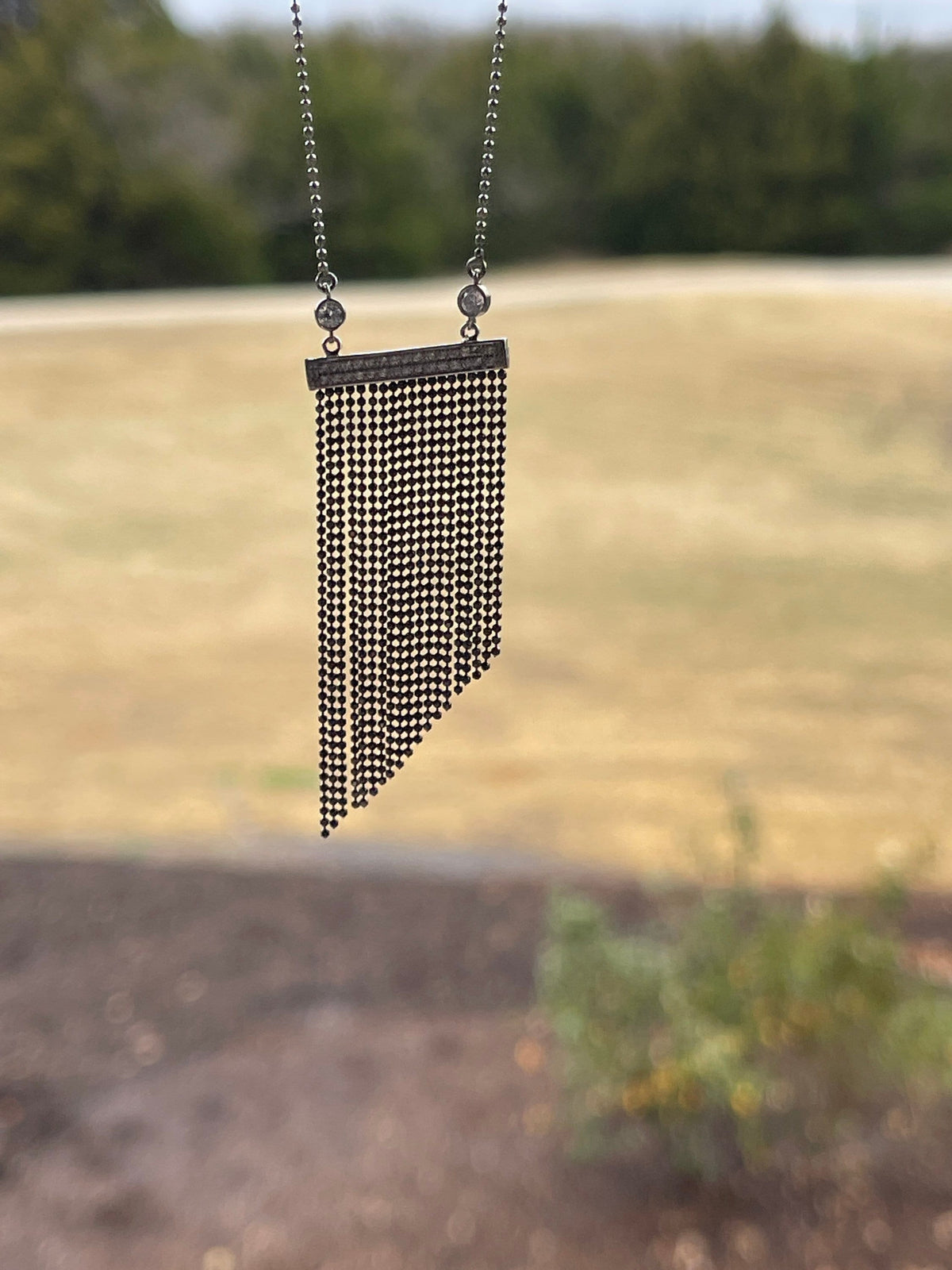 Sterling Silver Tassel Style Necklace