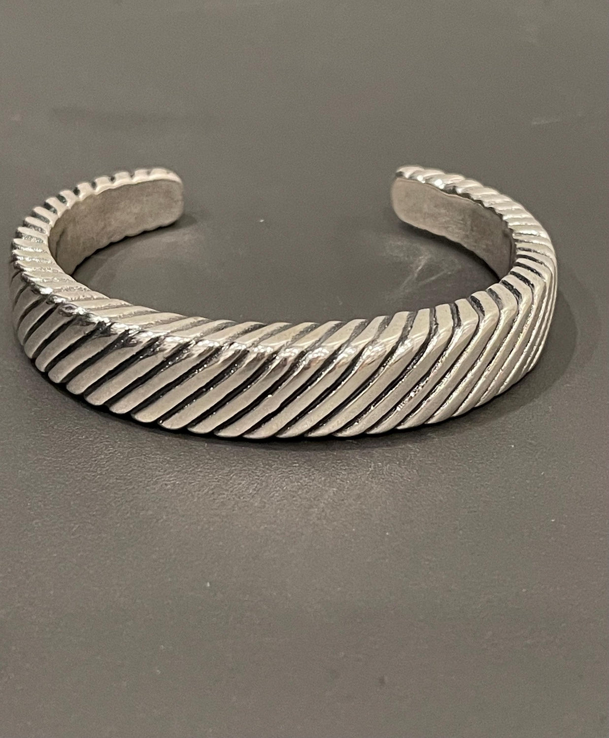 Sterling Silver Textured Cuff Bracelet