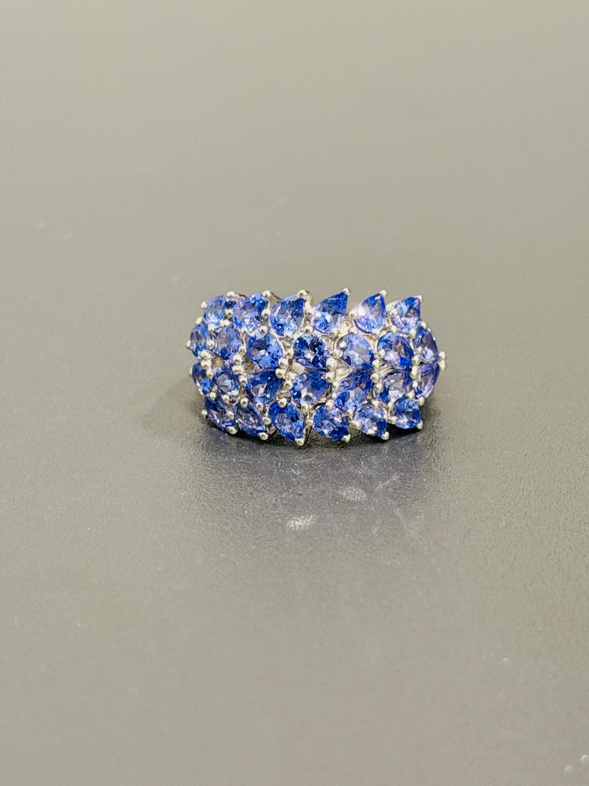 Sterling Silver Genuine Tanzanite Ring Size 6