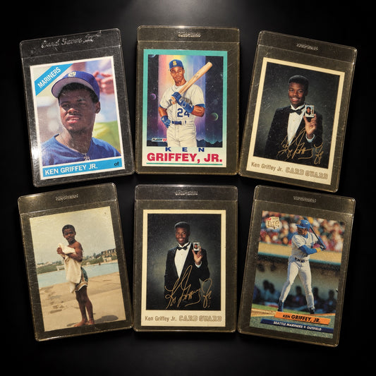Six-piece Ken Griffey Jr. baseball card and promotional card estate parcel