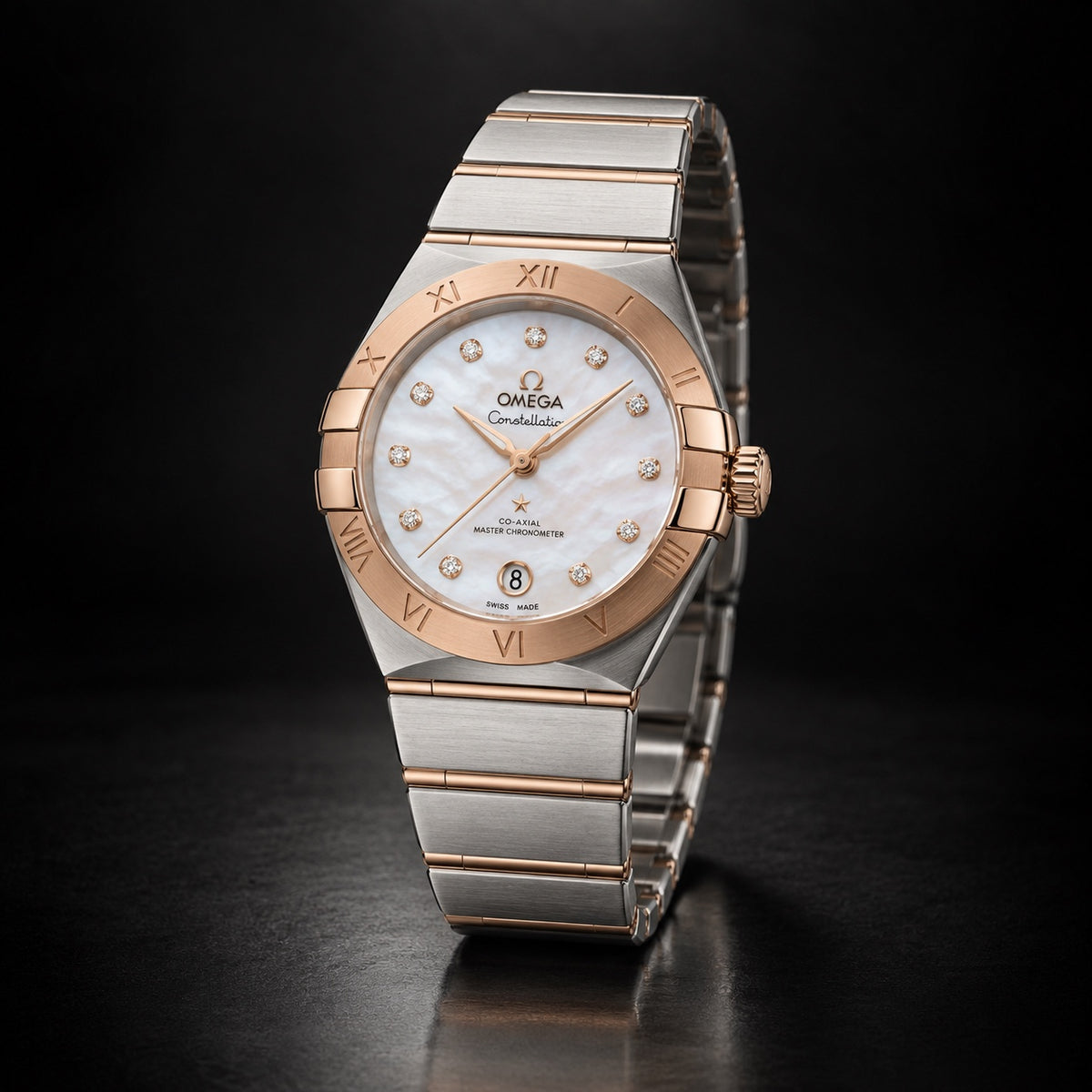 Ladies Omega Constellation with mother-of-pearl-style dial