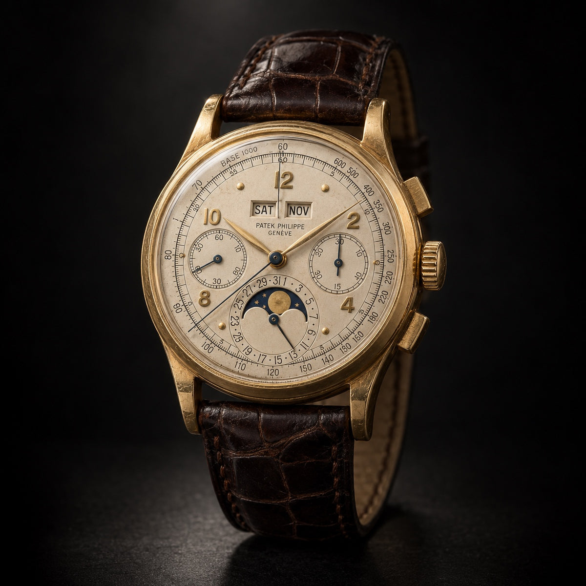 Vintage Patek Philippe 1518 perpetual calendar chronograph