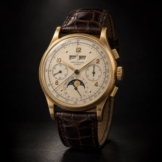 Vintage Patek Philippe 1518 perpetual calendar chronograph