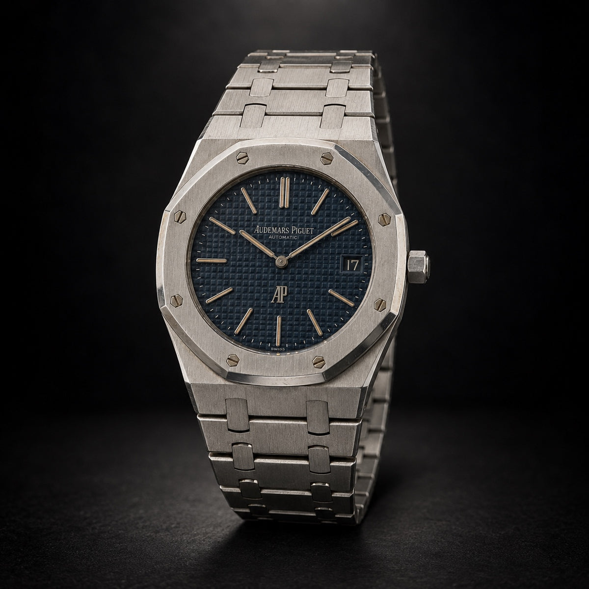 Vintage Audemars Piguet Royal Oak with blue dial