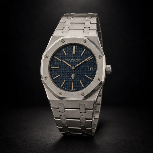 Vintage Audemars Piguet Royal Oak with blue dial