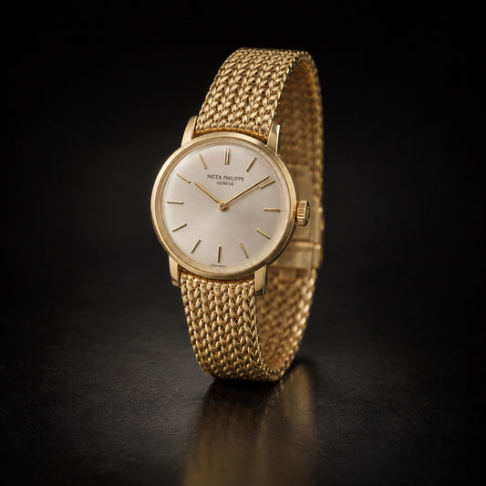 Vintage Patek Philippe ladies dress watch in gold-tone finish