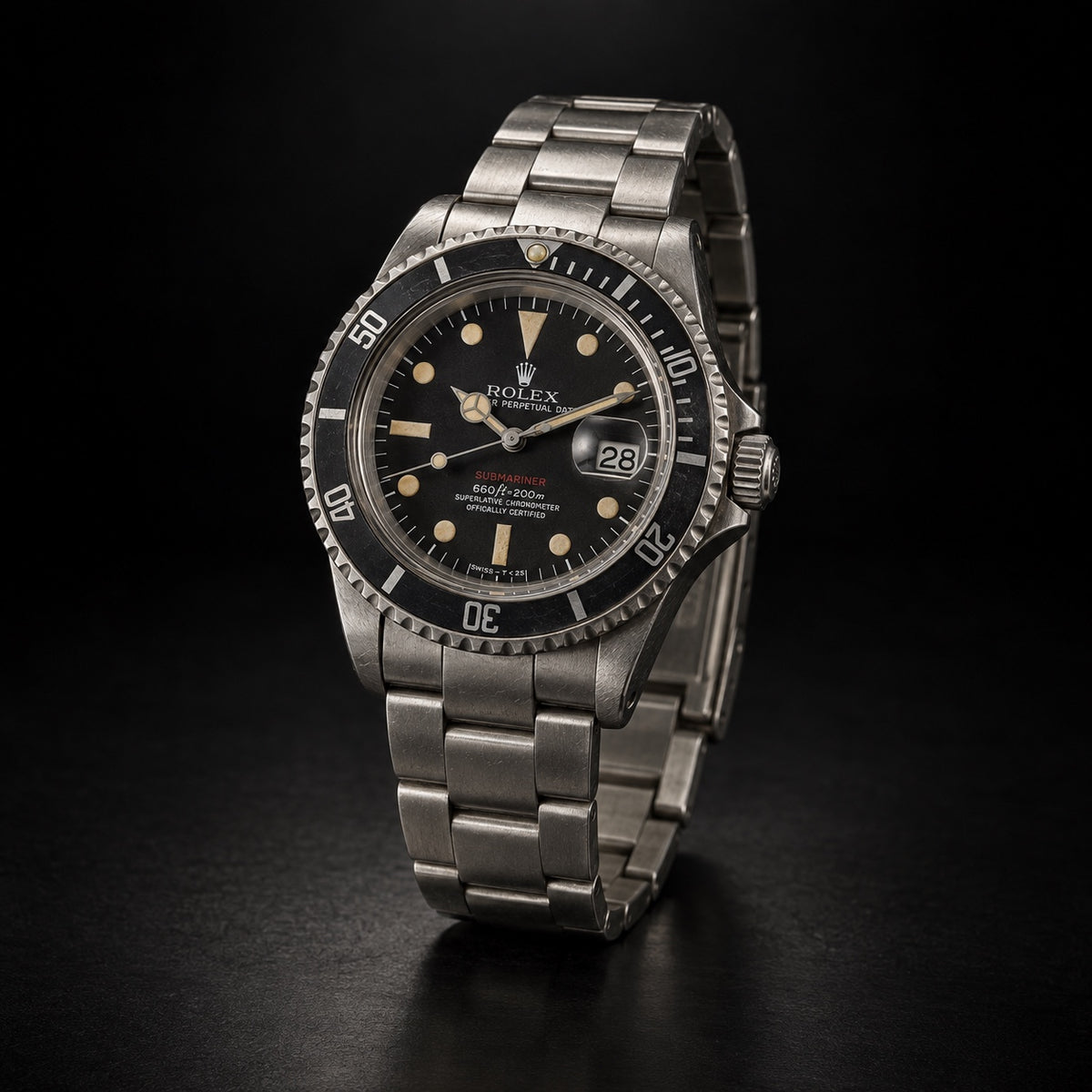 Vintage Rolex Submariner Date Red Sub
